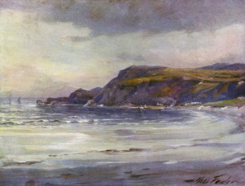 Yaz Akşamı, Anglesey Sahili (renkli taş) by Robert (after) Fowler