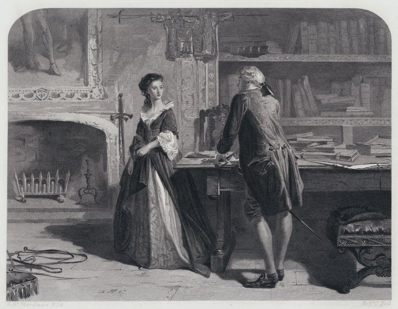 Rob Roy için İllüstrasyon (gravür) by Robert (after) Herdman