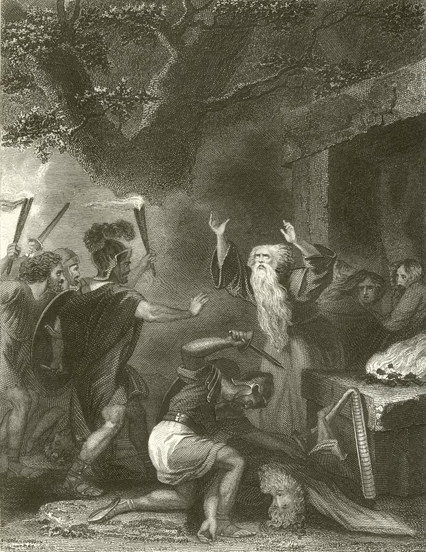 Druidlerin katliamı (gravür) by Robert (after) Smirke