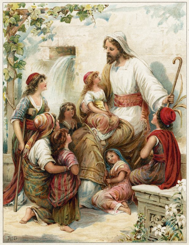 Küçük çocukların bana gelmesi için acı çek by Robert Ambrose Dudley