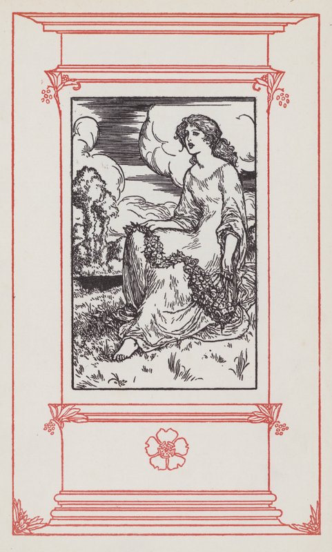 İngilizce Şarkı Sözleri (lito) için İllüstrasyon by Robert Anning Bell