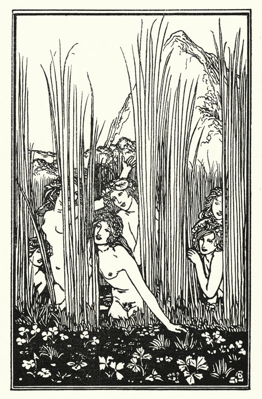 Shelley: Pan İlahisi (litho) by Robert Anning Bell