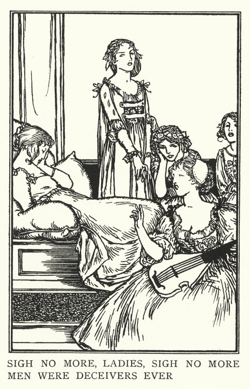 Artık imza atmayın bayanlar, daha fazla iç çekmeyin, erkekler asla aldatıcıydı (lito) by Robert Anning Bell