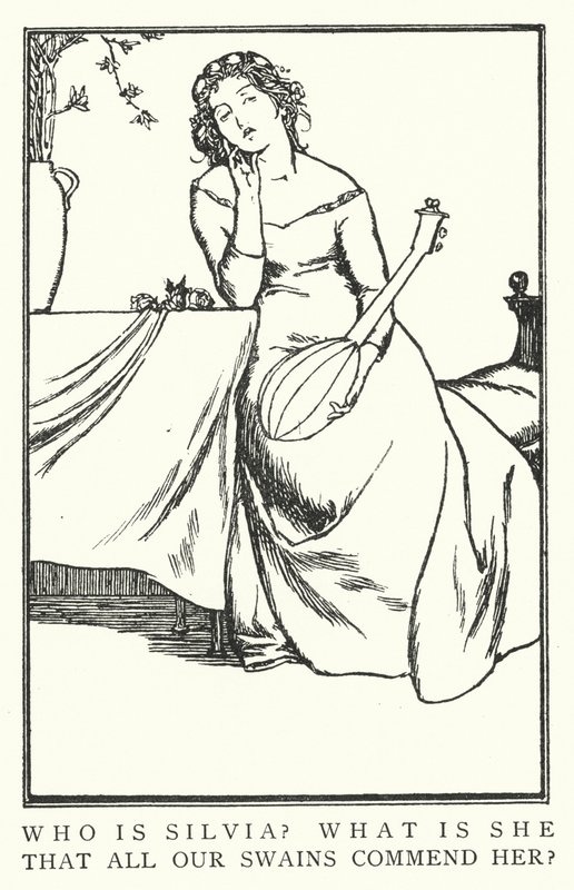 Silvia kimdir? O nedir, bütün kuğularımızın onu övdüğü? (lito) by Robert Anning Bell