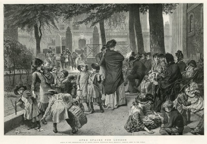 Hittum þjálfaraklúbbinn í tímaritinu, Hyde Park, London (leturgröftur) by Robert Barnes