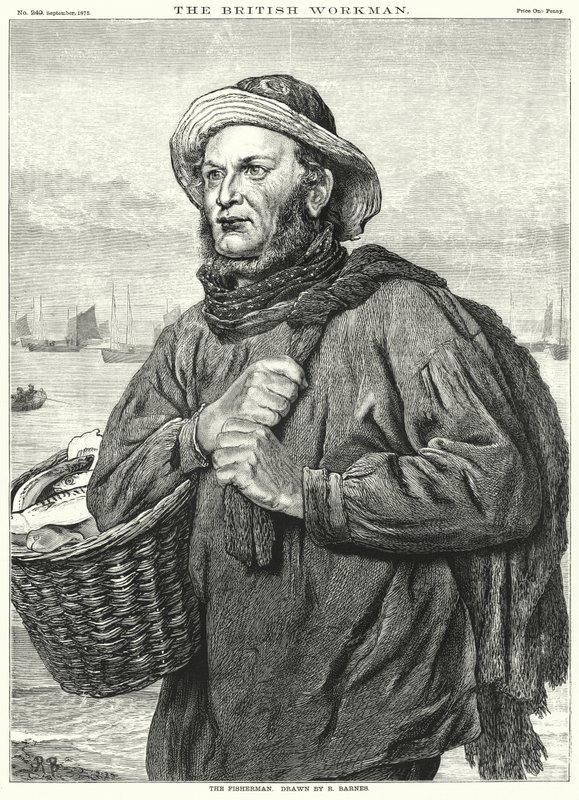 Balıkçı (gravür) by Robert Barnes
