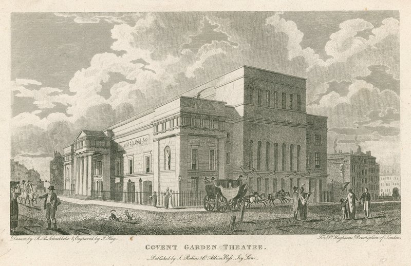 Covent Garden Tiyatrosu, Westminster, Londra by Robert Blemell Schnebbelie
