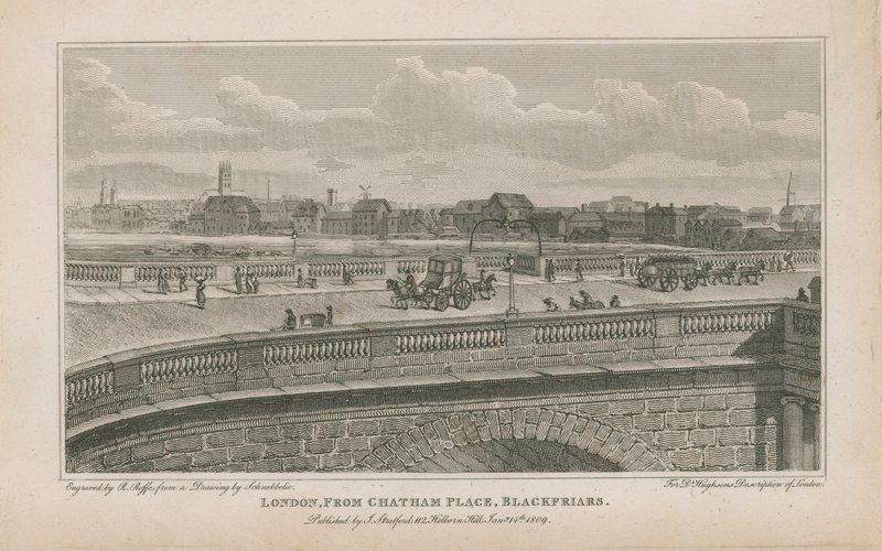 Londra, Chatham Place, Blackfriars'tan by Robert Blemell Schnebbelie