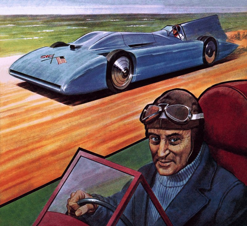 Malcolm Campbell ve Bluebird by Robert Brook