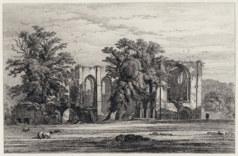 Furness Manastırı (gravür) by Robert Kent (after) Thomas