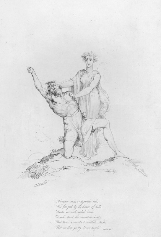Anacreon, Ode IX (gravür) by Robert Kerr (after) Porter