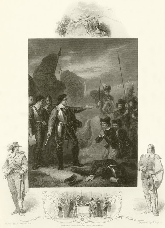 Cromwell ordudaki isyanı bastırıyor by Robert Smirke