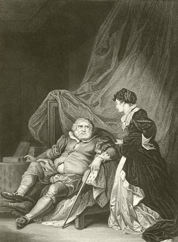 Henry VIII and Catherine Parr  by Robert Smirke