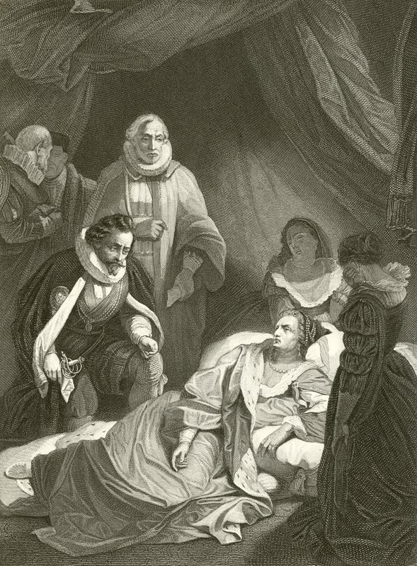 Last hours of Queen Elizabeth  by Robert Smirke