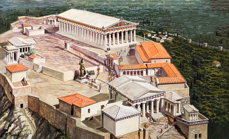 Akropolis ve Parthenon by Roger Payne