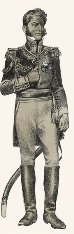 Antonio Lopez de Santa Anna by Ron Embleton