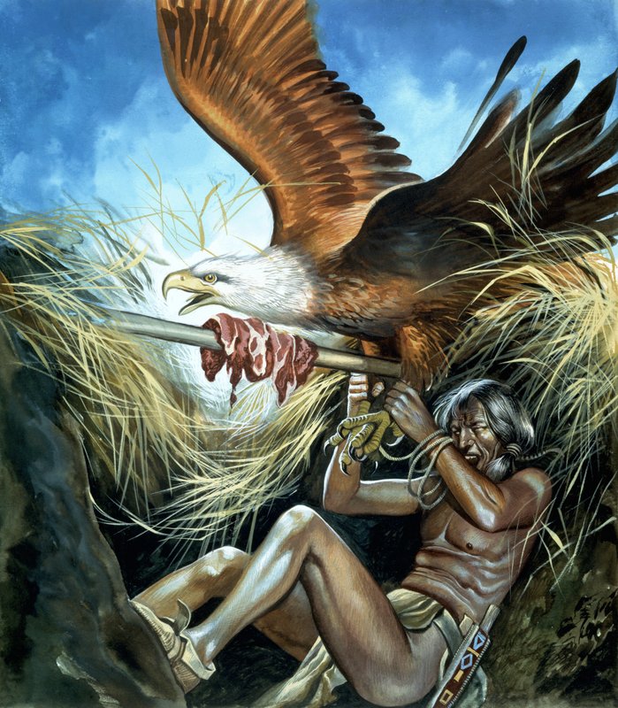 Kartal ve Kızılderili by Ron Embleton