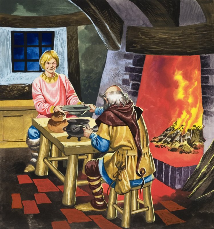 Peri Masalı (kağıt üzerine guaj) by Ron Embleton