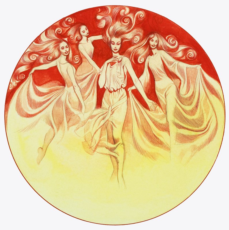 Tannhauser ve Venüs (kağıt üzerine guaj) by Ron Embleton