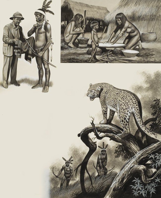 Chavante (kağıt üzerine guaj) by Ron Embleton