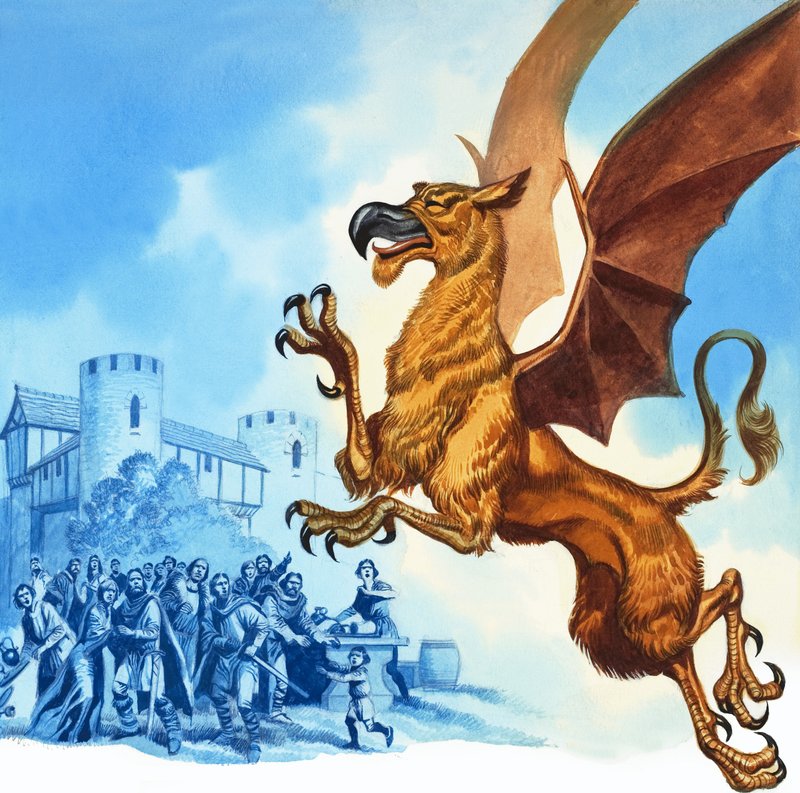 Gudrun Efsanesi: Hagen ve Griffinler by Ron Embleton