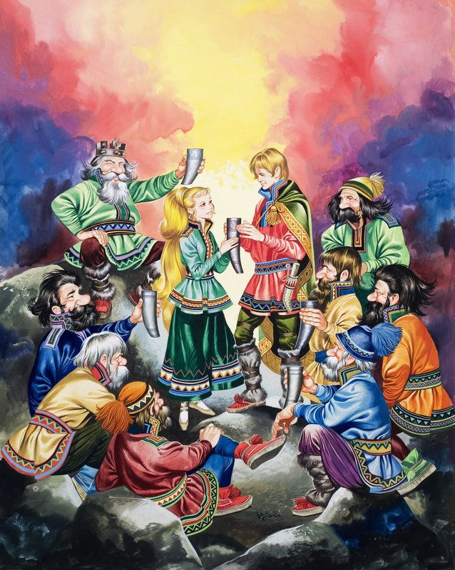 Trollerin Sırrı (kağıt üzerine guaj) by Ron Embleton