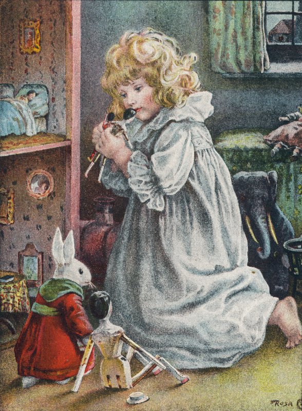 Doll?s bedtime  by Rosa Clementina Petherick