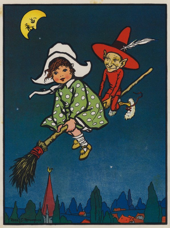 Marjorie ve Kızıl Elf (renkli taş) by Rosa Clementina Petherick