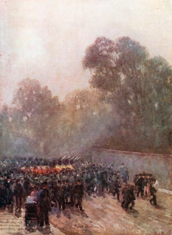 Aziz James Sarayı yakınında yürüyen Muhafızlar by Rose Maynard Barton