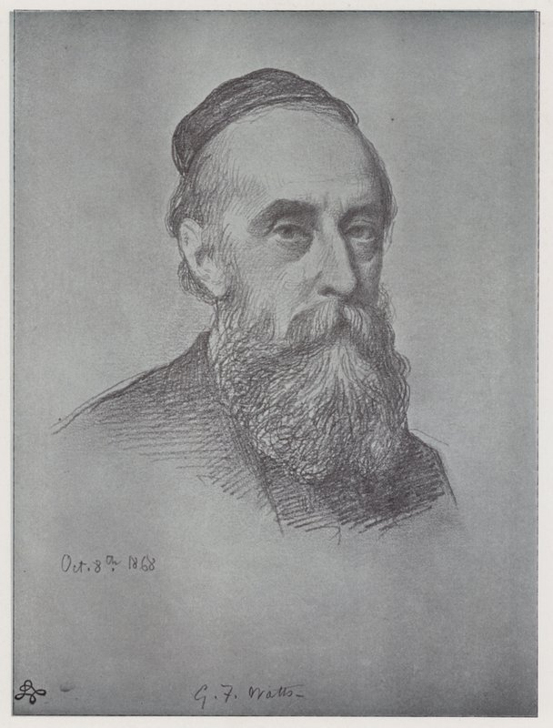 George Frederick Watts (taş) by Rudolf Lehmann