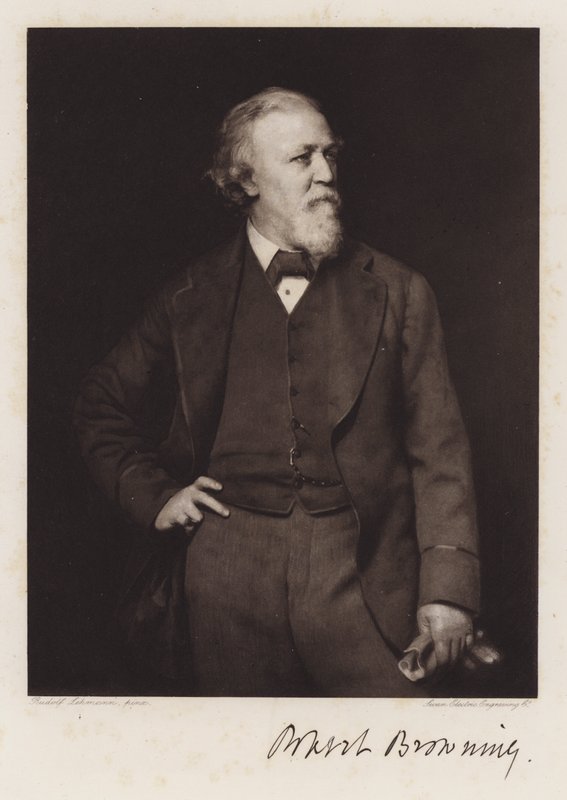 Robert Browning (taş) by Rudolf Lehmann
