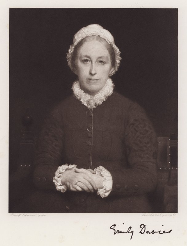 Sarah Emily Davies (taş) by Rudolf Lehmann
