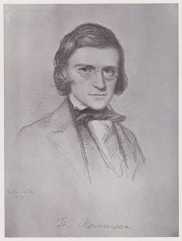 Theodor Mommsen (taş) by Rudolf Lehmann
