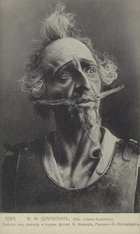 Feodor Chaliapin, Rus opera sanatçısı, Don Kişot rolünde by Russian Photographer