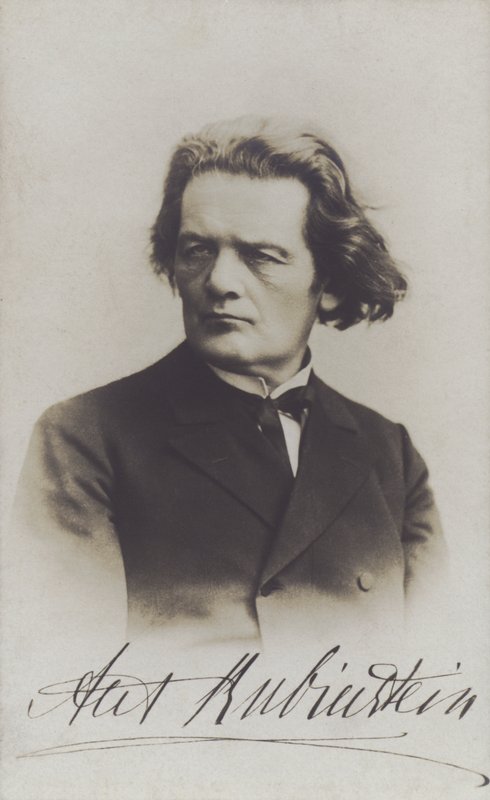 Anton Rubinstein, Rus besteci, orkestra şefi ve piyanist (s/b fotoğraf) by Russian Photographer (after)