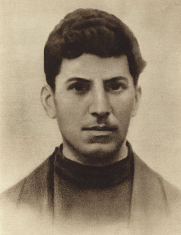 Joseph Stalin 17 yaşında, Tiflis ilahiyat okuluna katılırken, Gürcistan, 1896 by Russian Photographer