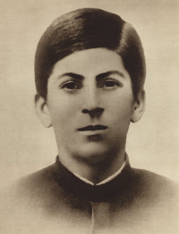 Joseph Stalin Gori ilahiyat okulundan mezun olduğu sırada, Gürcistan, 1894 by Russian Photographer