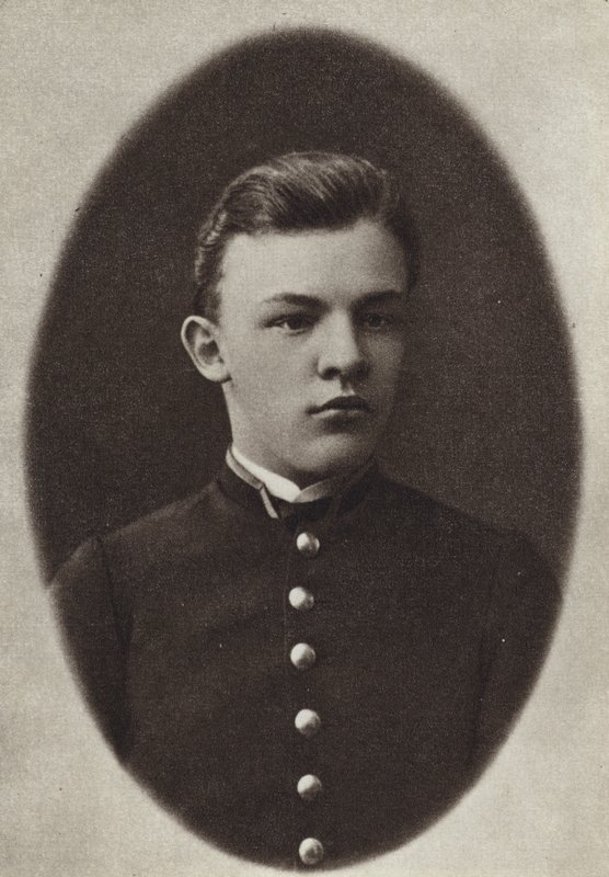 Jimnastik mezunu olarak Lenin, Simbirsk, 1887 by Russian Photographer