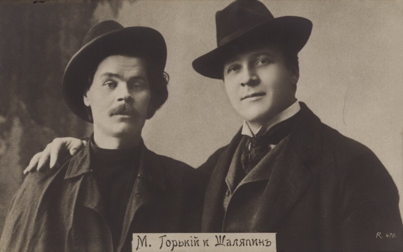 Maksim Gorki ve Feodor Chaliapin by Russian Photographer