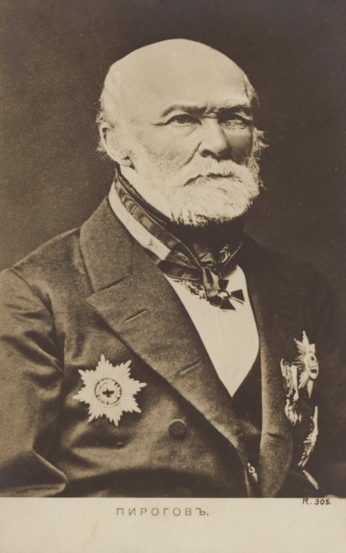 Nikolay Pirogov (1810-1881), Rus doktor, bilim adamı, cerrah ve anatomist by Russian Photographer