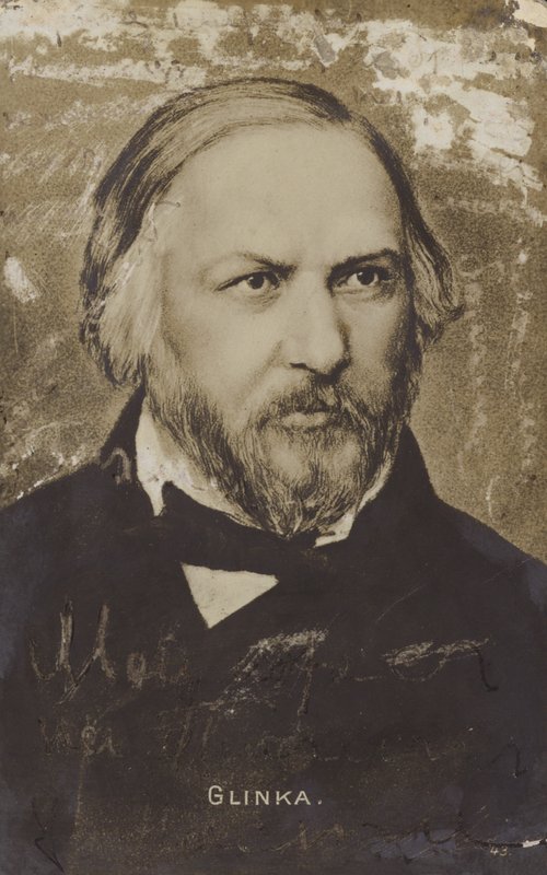 Mihail İvanoviç Glinka, Rus besteci (1804-1857) by Russian School