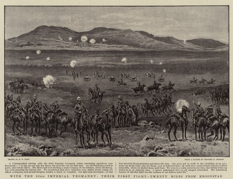 62. Imperial Yeomanry ile, İlk Dövüşleri, Kroonstad