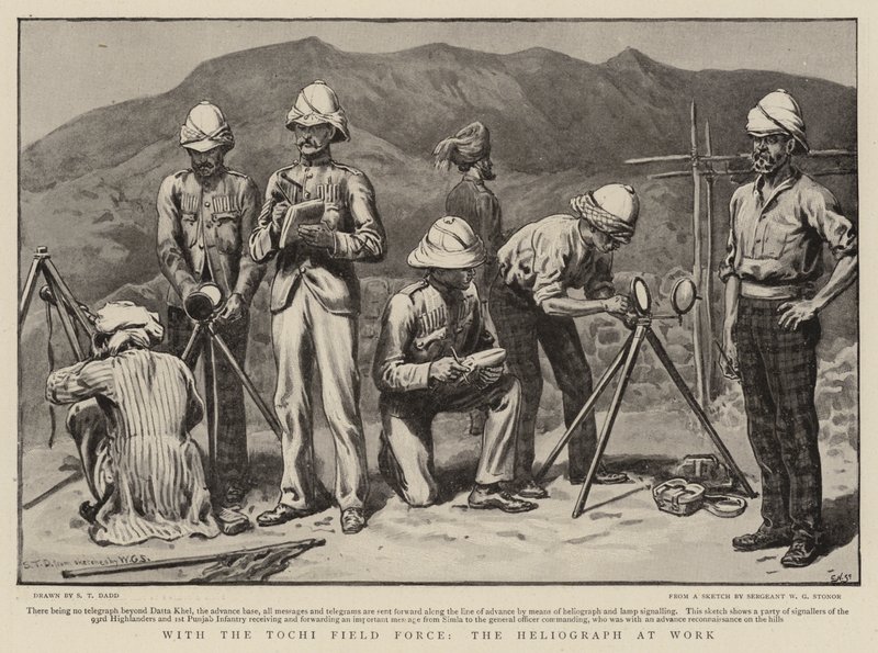 Tochi Saha Kuvvetleri ile Heliograf İş Başında by S.T. Dadd