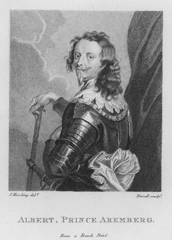 Albert, Prens Aremberg (gravür) by S. (after) Harding
