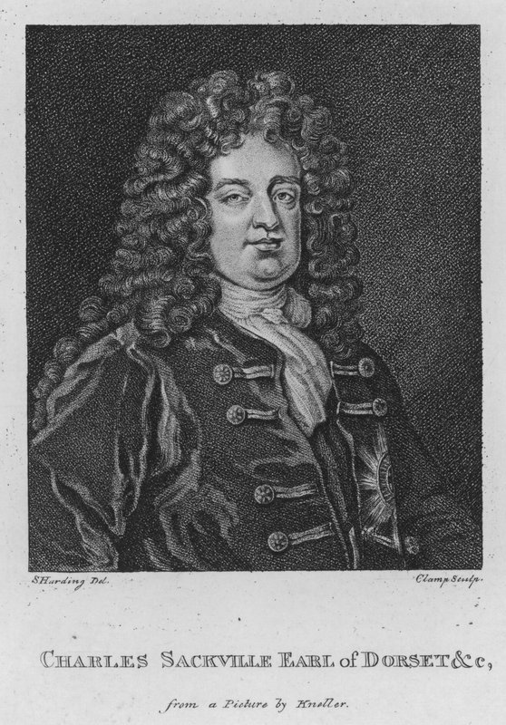 Charles Sackville, Dorset Kontu vb. (gravür) by S. (after) Harding