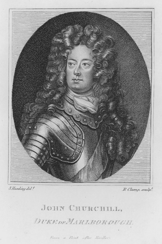 John Churchill, Marlborough Dükü (gravür) by S. (after) Harding