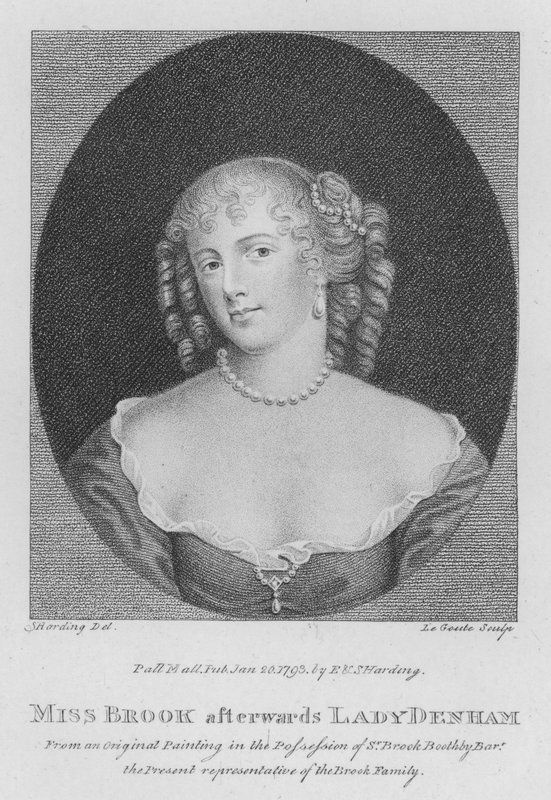 Bayan Brook sonradan Lady Denham (gravür) by S. (after) Harding