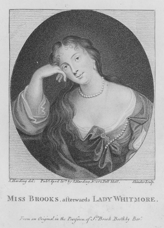 Bayan Brooks, sonradan Lady Whitmore (gravür) by S. (after) Harding
