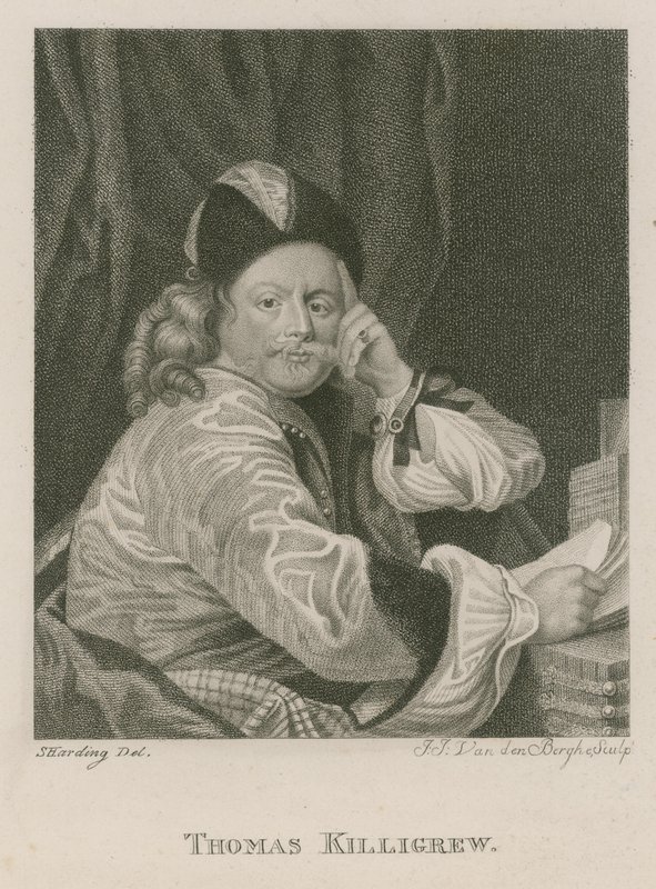 Thomas Killigrew, oyun yazarı ve tiyatro yöneticisi by S. Harding