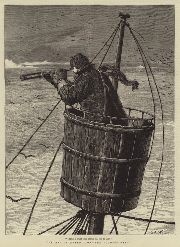 Kuzey Kutbu Seferi, Karga Yuvası by Samuel Edmund Waller
